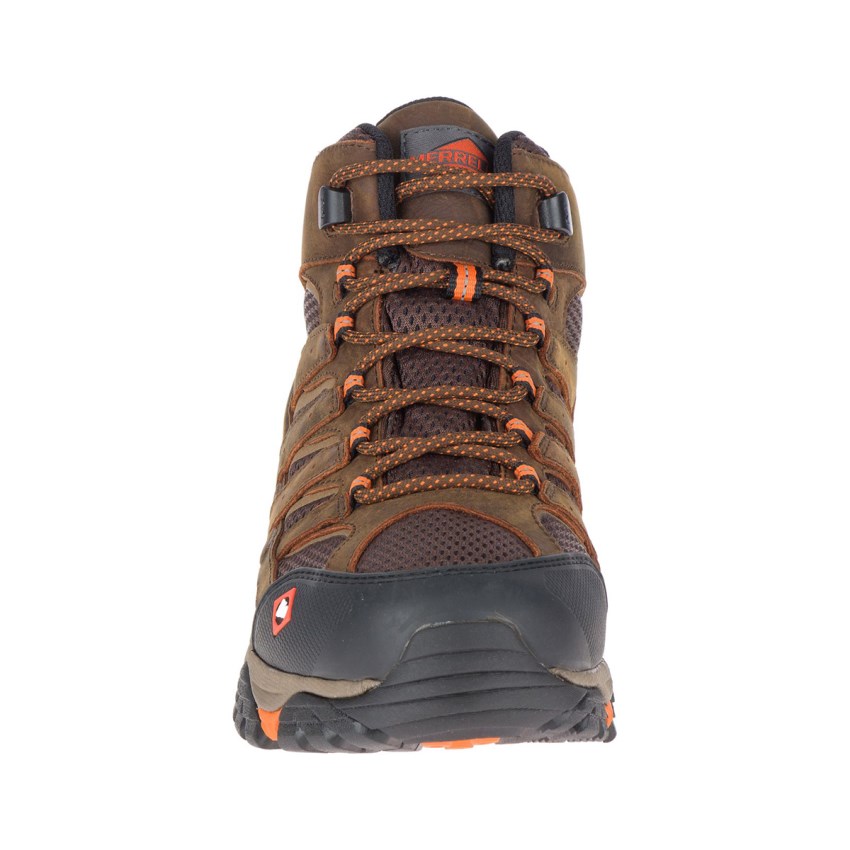 Bottes de Securite Merrell Moab Vertex Mid Waterproof SR Marron Homme | L.D.IQKU